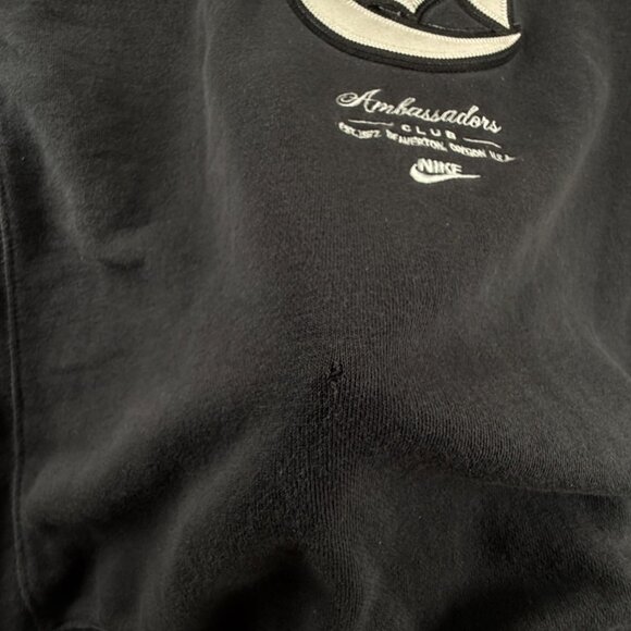 Nike Ambassadors Club Fleece Sweatshirt Sportswear Black Pullover Small Adult - Picture 9 of 14